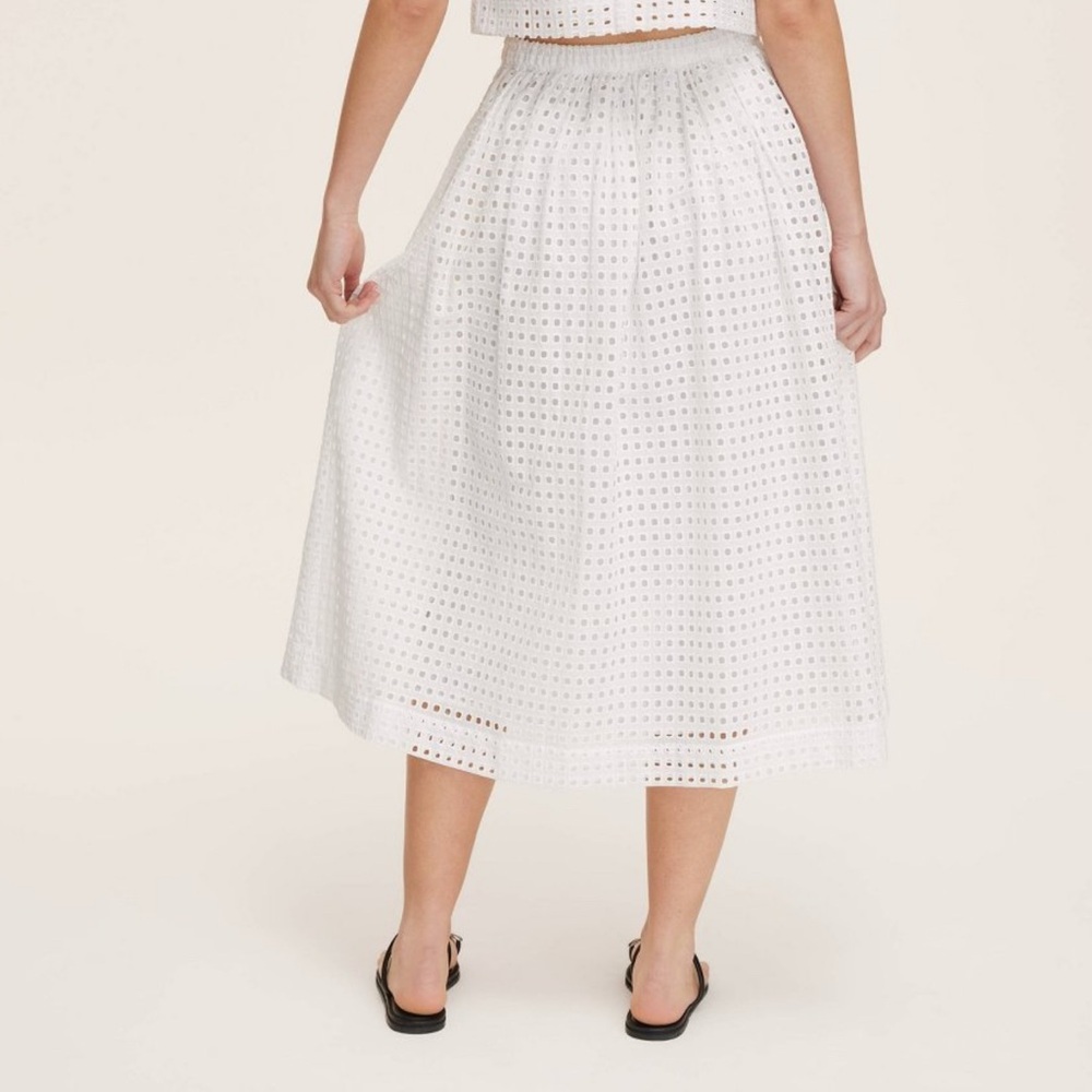 Kate Spade White Midi Skirt
